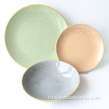12шт горячие продажи роскошные цветные глазури камень посуды